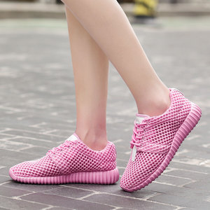 夏天网眼运动鞋女鞋透气网状休闲学生网面夏季女士跑步鞋旅游网鞋