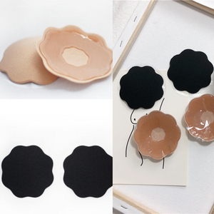 果冻硅胶梅花形防凹点乳贴防水沙滩度假隐形小可爱乳晕贴 bra胸贴