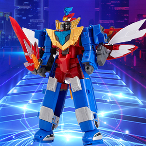 豪华版热浪巨神战击队4代玩具风雷超神战击王变形大火车1轨道先锋