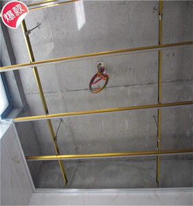 全套配件集成吊顶铝扣板 轻钢龙骨 主龙骨 金色88三角龙骨 98龙骨