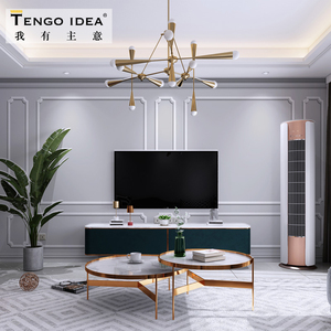 现代简约石膏线护墙板壁布画3d立体墙布定制墙纸客厅电视背景壁纸