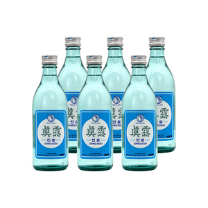 真露烧酒原味360ml*6瓶女士低度微醺韩国原装进口甜酒果酒正品