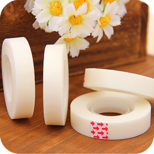 得力隐形胶带可写字复印不留痕迹易撕办公书写文具无痕粘贴小胶带