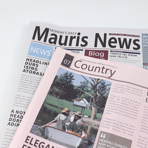 ins风英文报礼品鲜花包装纸彩色报纸复古手账40g花艺资材拍摄背景