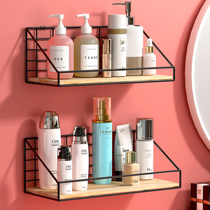 化妆品收纳盒壁挂式挂墙置物架梳妆台护肤品面膜化妆收纳架子挂架