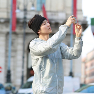 漫游记钟汉良同款黑色夏季纯色宽边弹力舒适不勒头男女跑步头发带