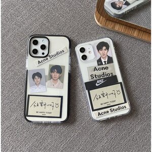 适用于王源同款手机壳适用于iphone13苹果xsmax防摔11创意标签12p