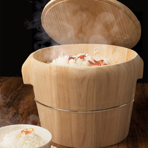 蒸饭木桶甑子商用家用蒸笼竹制原木饭桶木桶蒸米饭厨房神器大小号