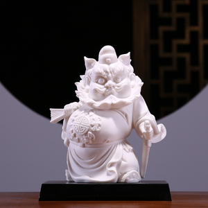 钟馗摆件神像招财镇宅辟邪赐福陶瓷人物中式玄关家居工艺品装饰品