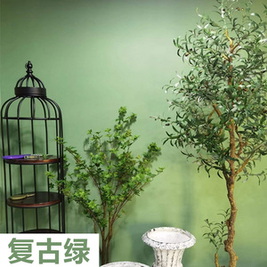 乳胶漆复古绿色墨绿浅绿墙漆油漆家用室内彩色自刷环保涂料背景墙