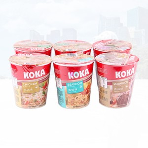 混合搭配新加坡进口KOKA方便面小杯面泡面桶装海鲜鸡汤香菇组合x6