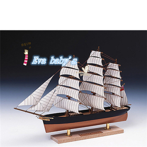 日本代购 woodyjoe小帆船№1卡蒂萨克木质diy模型摆件