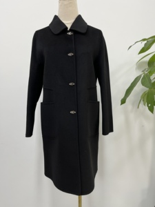 名紫轩S3606ZX商场专柜正品直销手工羊毛双面大衣2023冬季新款