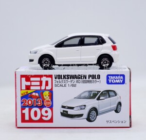2013 多美卡 tomy 1/62 volkswagen polo 大众波罗 109号 新车贴