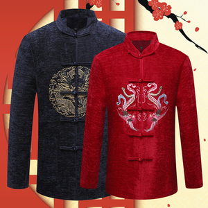 00品优品创淘宝中式婚礼父母服装结婚唐装中老年礼服爸爸妈妈穿的