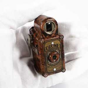 西洋古董微型间谍相机 袖珍胶片相机coronet 纯机械 快门工作正常