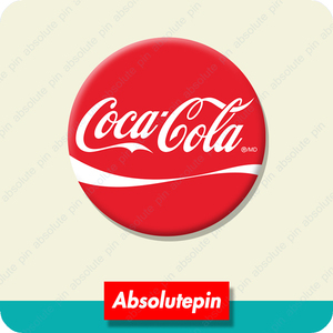 可口可乐 coca cola logo 磨砂徽章冰箱贴 钥匙扣