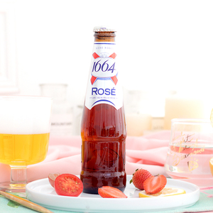 法国1664啤酒玫瑰味