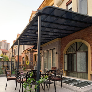 小院遮阳棚遮雨棚户外楼顶天台别墅庭院棚子铝合金阳台防雨耐力板
