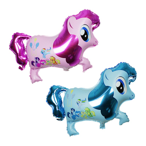 爆款宝莉马铝膜气球 卡通小马驹儿童玩具气球 宝宝生日派对氦气球