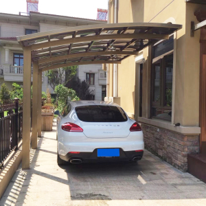 铝合金车棚别墅庭院停车棚家用阳台遮阳棚防雨户外充电桩雨棚防晒