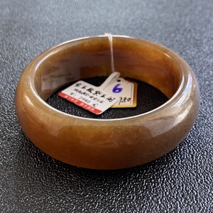 天然正品新疆和田玉手镯且末料桂花糕糖白玉焦糖咖啡褐色一物一图