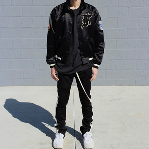 fog fear of god第五季主线勋章刺绣徽章棒球服教练飞行夹克外套