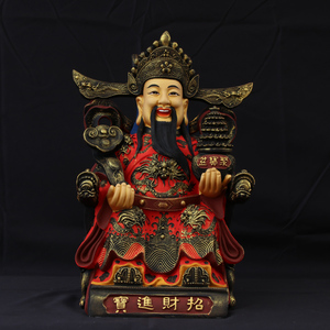 财神爷像财帛星君树脂佛像佛堂供奉摆件乔迁开业礼品摆设19寸