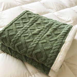 秋冬舒棉绒双层加厚保暖毛毯北极绒盖毯沙发毯子午睡单人双面绒毯