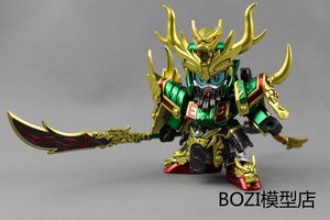 bandai万代  sd bb战士 真三国传 020 真鬼牙装关羽 上色成品