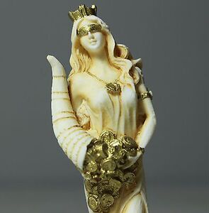 代购希腊罗马财富命运幸运女神雕像雪花石膏手绘雕塑客厅摆件