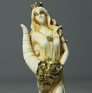 代购希腊罗马财富命运幸运女神雕像雪花石膏手绘雕塑客厅摆件