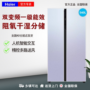 haier/海尔bcd-540wghss5vg1u1对开双开门风冷智能家用电冰箱浅色