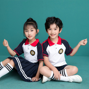 2022新款五一儿童表演服幼儿园园服小学生校服运动会毕业照服装夏