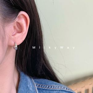 有迹MilkyWay简约耳扣素圈耳钉耳环韩国s925银针通勤个性百搭耳饰