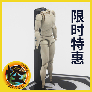 3a toys threea 6寸1:12潮流人偶兵人 七骨将军 纹身素体散件非ht