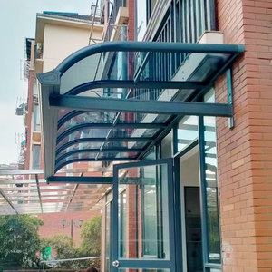 铝合金雨棚户外阳台防雨别墅庭院阳光篷遮阳门头屋檐窗户雨搭家用