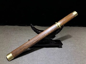 短刀剑短款唐剑龙泉唐横刀原木太刀防身短刀练习一体肋差具未开刃