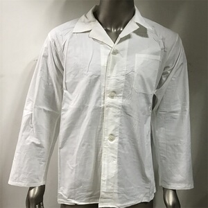 正品老粗布白衬衣 男女纯棉65式长袖衬衣 老式话剧用粗布纯棉衬衫