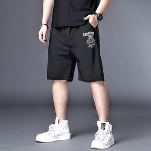 大码男装短裤夏季胖子运动休闲五分裤男潮牌ins大裤衩加大加肥大