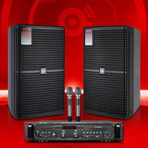 麦力专业蓝牙音响套装 无线蓝牙音箱家用ktv唱歌功放立体声一体机