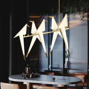 荷兰千纸鹤后现代简约个性小鸟客厅餐厅创意书房北欧卧室床头吊灯
