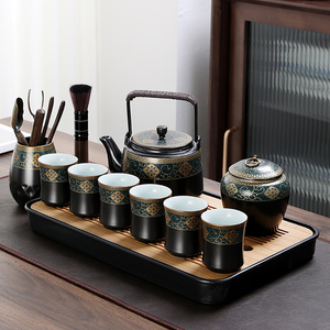 中式茶具一套装套组家用客厅办公室水具陶瓷杯子水杯大号水壶茶杯