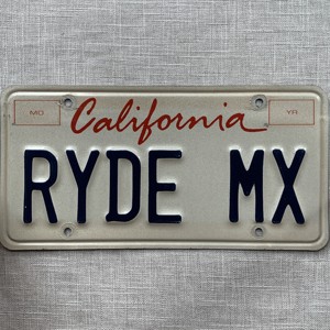 美国车牌california加利福尼亚rydemx加州影视道具收藏国外国牌照