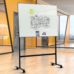 磁性钢化玻璃白板写字板支架式家用儿童教学移动办公培训投影会议涂鸦