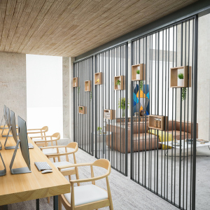 定做铁艺屏风办公室隔断装饰创意工业风酒吧餐饮饭店北欧客厅玄关