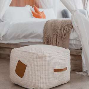北欧日式创意坐墩客厅地板蒲团坐垫家用榻榻米方形布艺地墩可拆洗