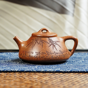 颐壶春高端紫砂壶 名家李建军纯手工茶壶 原矿桂花砂子冶石瓢220c