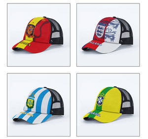 足球世界杯帽子德法国英格兰意大利阿根廷球迷夏遮阳鸭舌棒球网帽