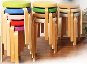 厂家直销实木彩色圆凳皮凳子PU面圆凳简易家居软凳创意餐凳